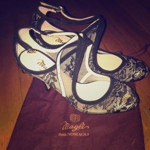 Bruno Magli Lace Heels